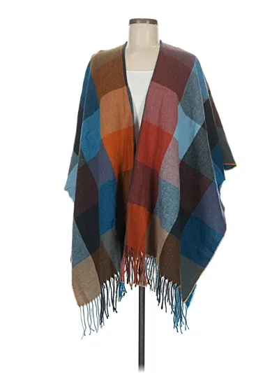 Pre-owned Sonoma Goods For Life Poncho In Blue