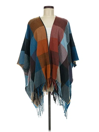 Pre-owned Sonoma Goods For Life Poncho In Blue