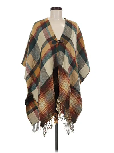 Pre-owned Sonoma Goods For Life Poncho In Brown