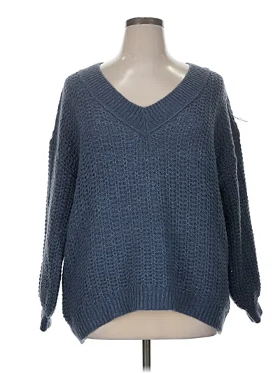 Pre-owned Sonoma Goods For Life Pullover Sweater In Blue
