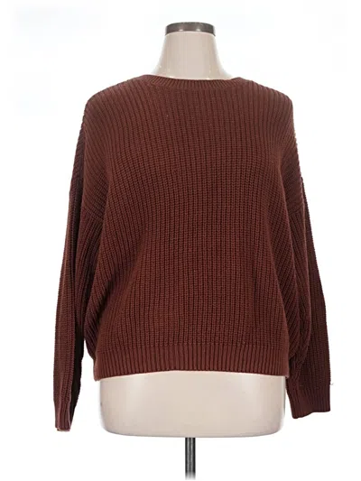 Pre-owned Sonoma Goods For Life Pullover Sweater In Brown