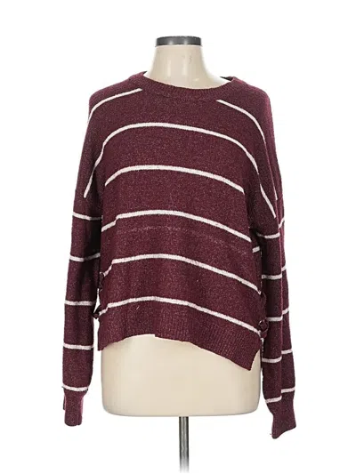 Pre-owned Sonoma Goods For Life Pullover Sweater In Burgundy