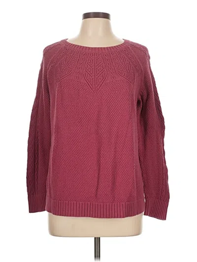 Pre-owned Sonoma Goods For Life Pullover Sweater In Burgundy