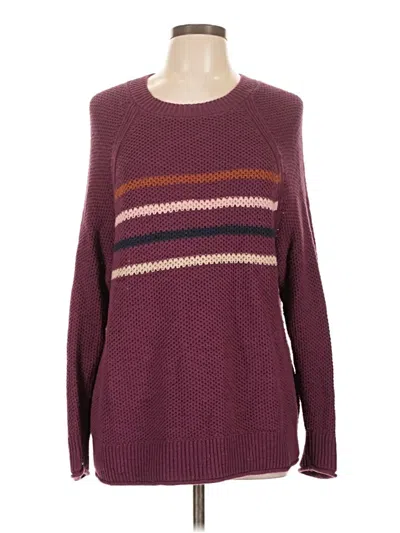 Pre-owned Sonoma Goods For Life Pullover Sweater In Burgundy