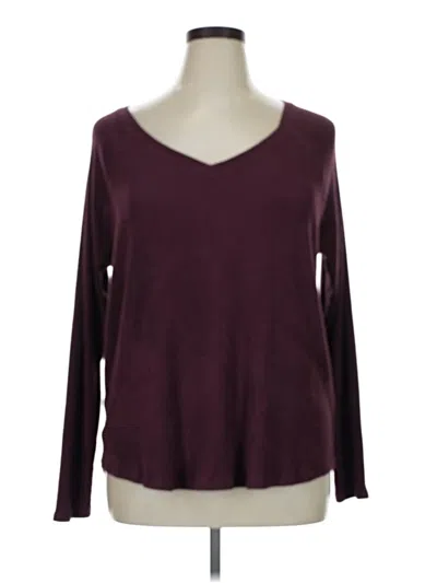 Pre-owned Sonoma Goods For Life Pullover Sweater In Burgundy