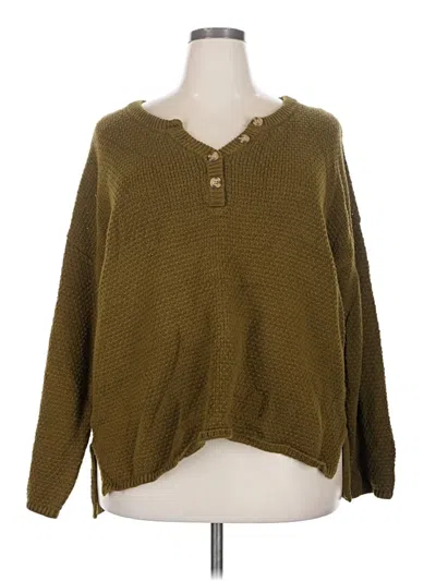 Pre-owned Sonoma Goods For Life Pullover Sweater In Green
