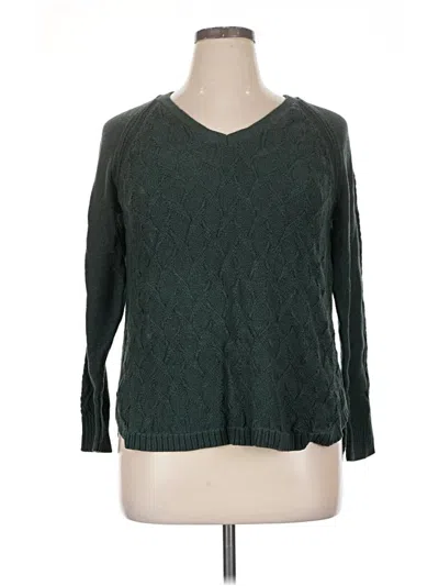 Pre-owned Sonoma Goods For Life Pullover Sweater In Green