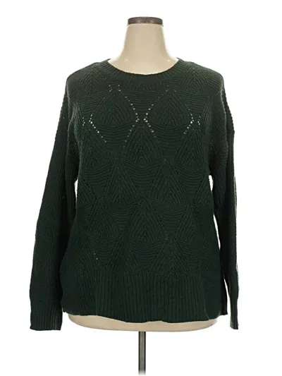 Pre-owned Sonoma Goods For Life Pullover Sweater In Green