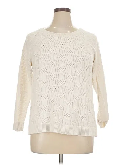 Pre-owned Sonoma Goods For Life Pullover Sweater In Ivory
