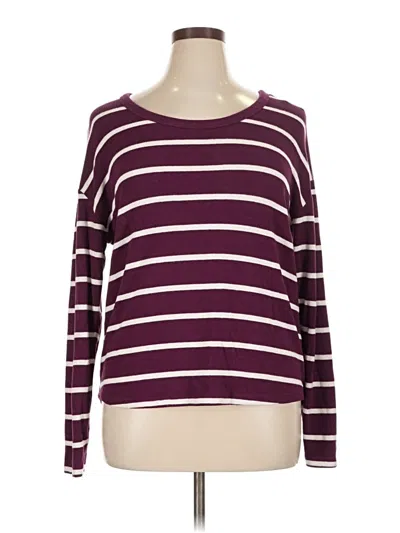 Pre-owned Sonoma Goods For Life Pullover Sweater In Purple