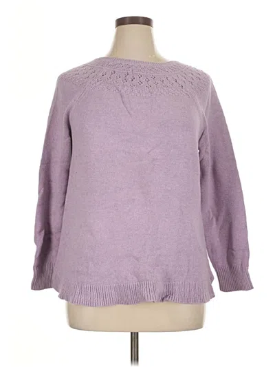 Pre-owned Sonoma Goods For Life Pullover Sweater In Purple