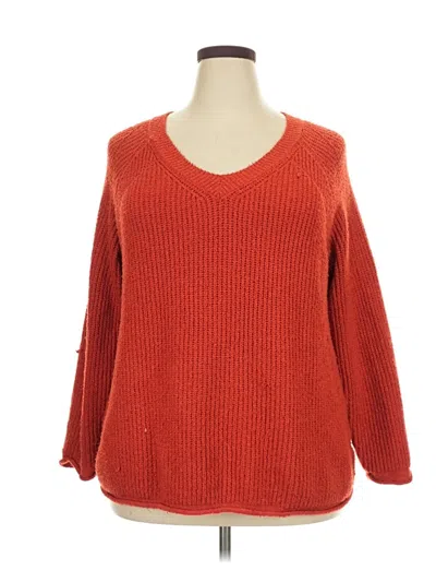 Pre-owned Sonoma Goods For Life Pullover Sweater In Red