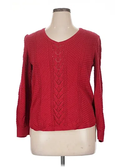 Pre-owned Sonoma Goods For Life Pullover Sweater In Red