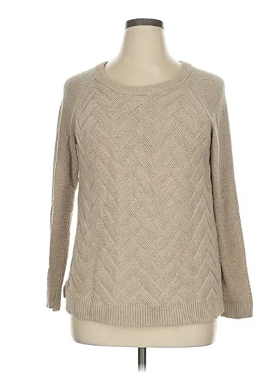Pre-owned Sonoma Goods For Life Pullover Sweater In Tan
