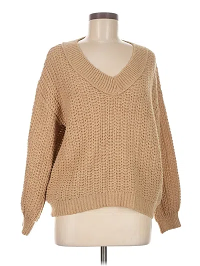 Pre-owned Sonoma Goods For Life Pullover Sweater In Tan