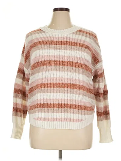 Pre-owned Sonoma Goods For Life Pullover Sweater In Tan
