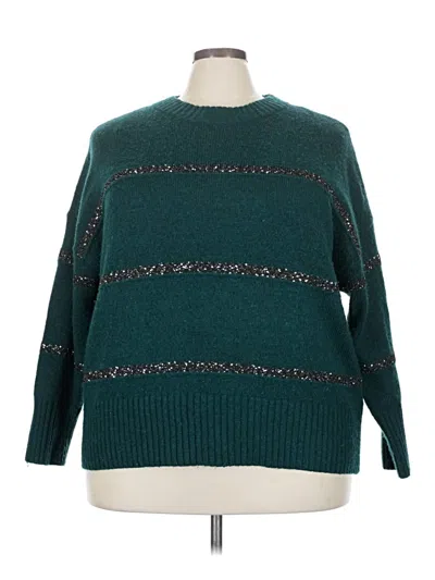 Pre-owned Sonoma Goods For Life Pullover Sweater In Teal