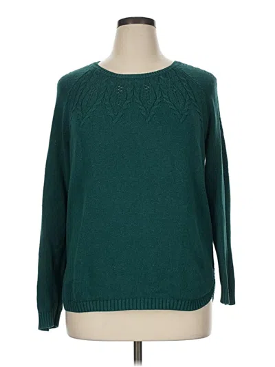 Pre-owned Sonoma Goods For Life Pullover Sweater In Teal