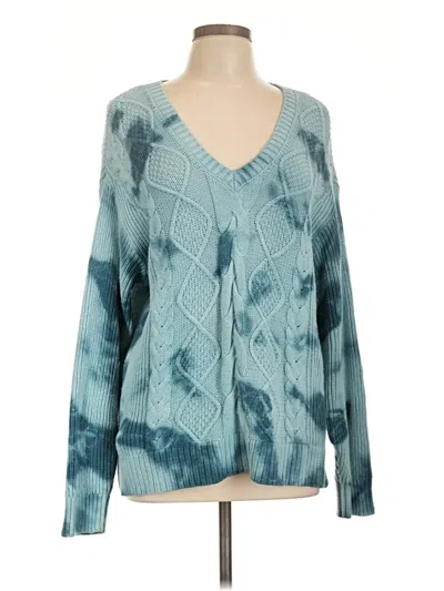 Pre-owned Sonoma Goods For Life Pullover Sweater In Teal