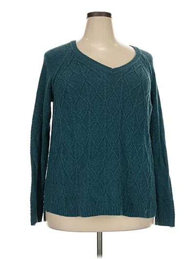 Pre-owned Sonoma Goods For Life Pullover Sweater In Teal