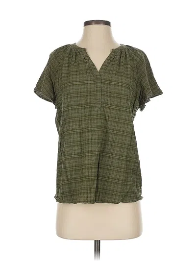 Pre-owned Sonoma Goods For Life Short Sleeve Blouse In Green