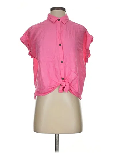 Pre-owned Sonoma Goods For Life Short Sleeve Blouse In Pink