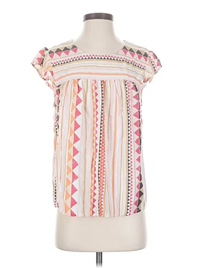 Pre-owned Sonoma Goods For Life Short Sleeve Blouse In Pink