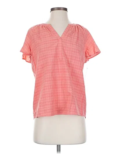 Sonoma Goods For Life Short Sleeve Blouse In Pink
