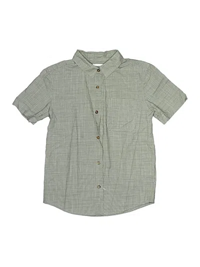 Pre-owned Sonoma Goods For Life Kids' Short Sleeve Button Down Shirt In Gray