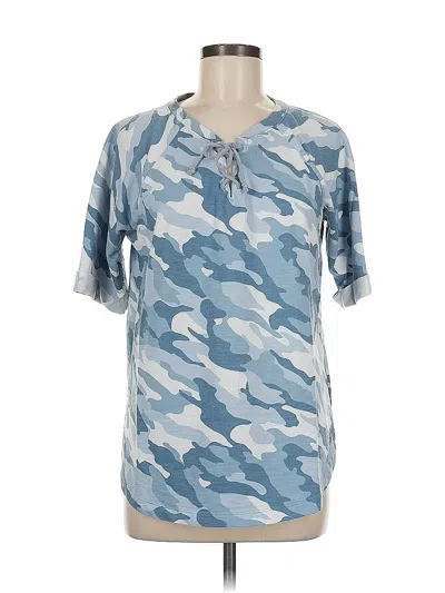 Pre-owned Sonoma Goods For Life Short Sleeve T-shirt In Blue