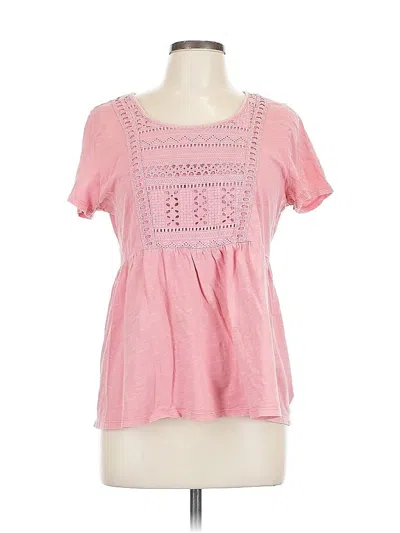 Pre-owned Sonoma Goods For Life Short Sleeve T-shirt In Pink