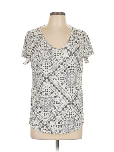 Pre-owned Sonoma Goods For Life Short Sleeve T-shirt In Silver