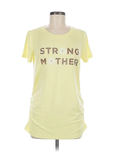 Pre-owned Sonoma Goods For Life Short Sleeve T-shirt In Yellow