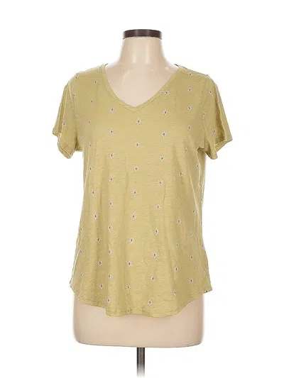 Pre-owned Sonoma Goods For Life Short Sleeve T-shirt In Yellow