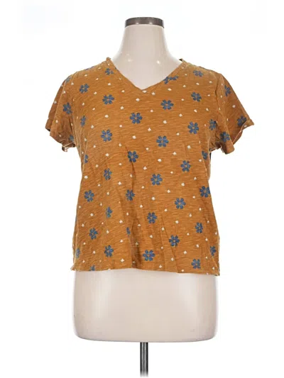 Pre-owned Sonoma Goods For Life Short Sleeve T-shirt In Brown