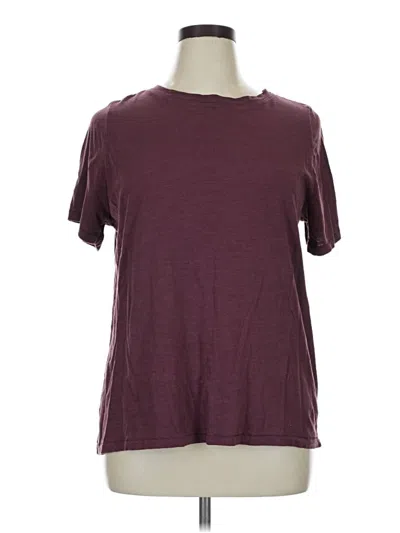 Pre-owned Sonoma Goods For Life Short Sleeve T-shirt In Burgundy