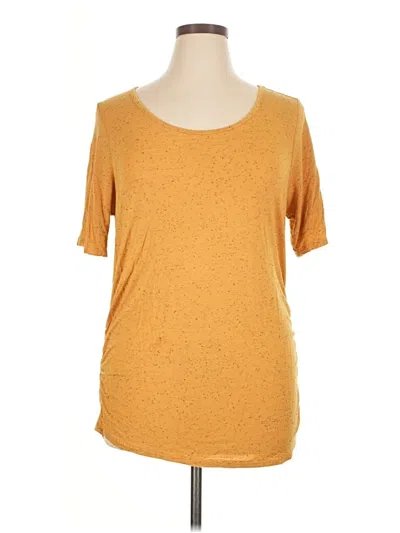 Pre-owned Sonoma Goods For Life Short Sleeve T-shirt In Gold
