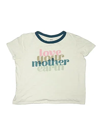 Pre-owned Sonoma Goods For Life Kids' Short Sleeve T-shirt In Ivory