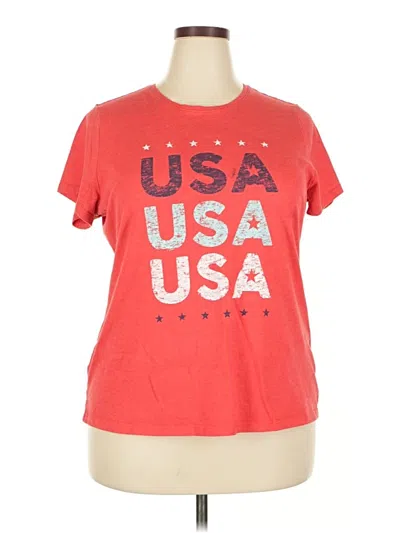 Pre-owned Sonoma Goods For Life Short Sleeve T-shirt In Red