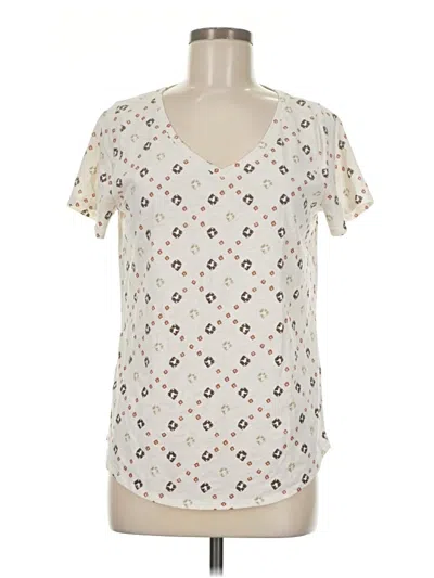 Pre-owned Sonoma Goods For Life Short Sleeve T-shirt In White