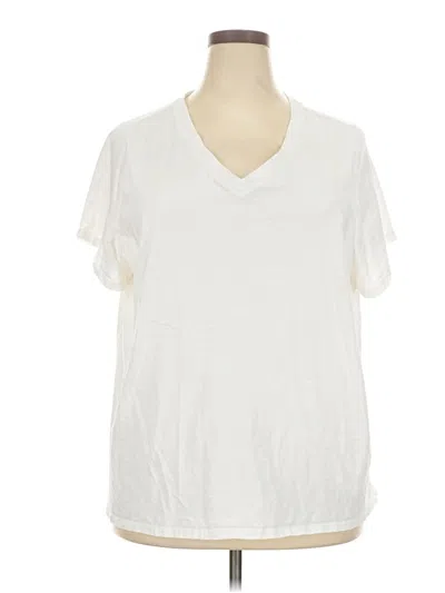 Pre-owned Sonoma Goods For Life Short Sleeve T-shirt In White
