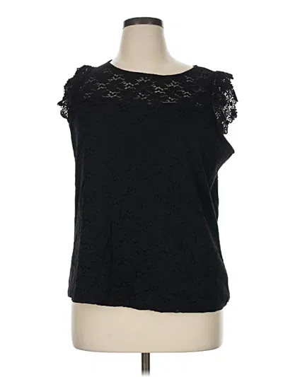 Pre-owned Sonoma Goods For Life Sleeveless Blouse In Black