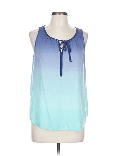 Pre-owned Sonoma Goods For Life Sleeveless Blouse In Blue