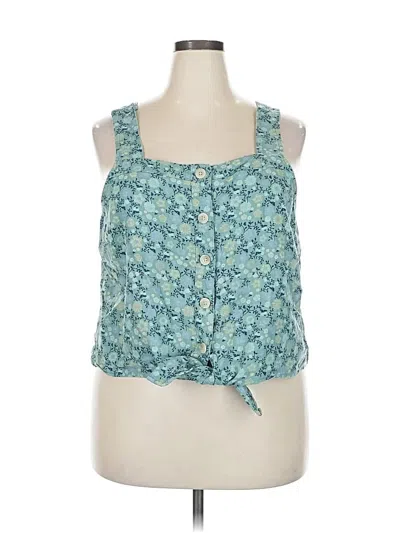 Pre-owned Sonoma Goods For Life Sleeveless Blouse In Blue