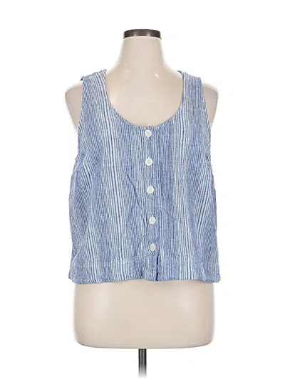 Pre-owned Sonoma Goods For Life Sleeveless Blouse In Blue