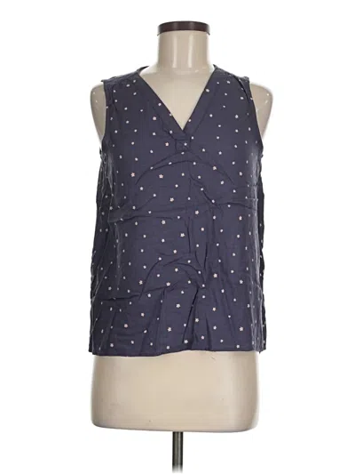Pre-owned Sonoma Goods For Life Sleeveless Blouse In Blue