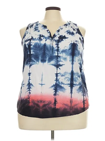 Pre-owned Sonoma Goods For Life Sleeveless Blouse In Blue