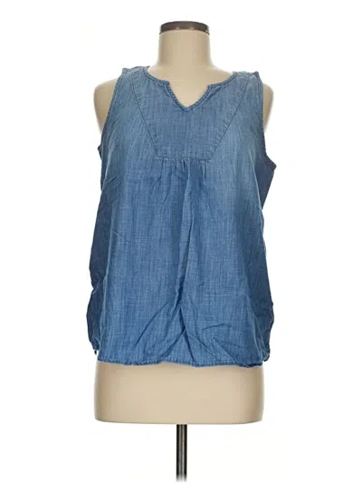 Pre-owned Sonoma Goods For Life Sleeveless Blouse In Blue