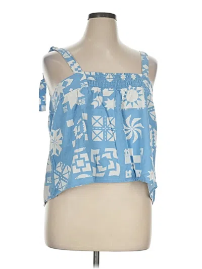 Pre-owned Sonoma Goods For Life Sleeveless Blouse In Blue