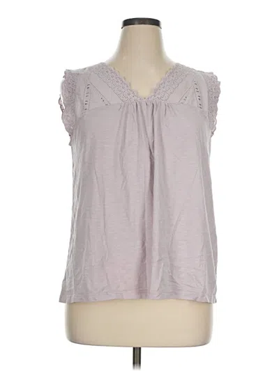 Pre-owned Sonoma Goods For Life Sleeveless Blouse In Gray